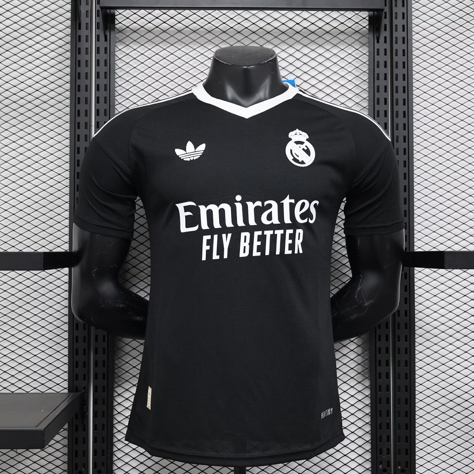 AAA Quality Real Madrid 24/25 GK Black/White Jerseys(Player)